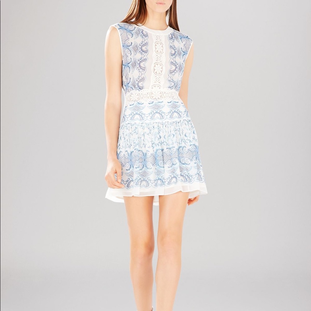 BCBG MAXAZRIA Aymenline Scarf Print Dress